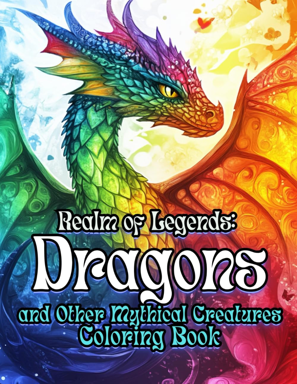 Realm of Legends Dragons and Other Mythical Creatures coloring book